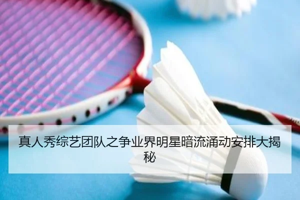 真人秀综艺团队之争业界明星暗流涌动安排大揭秘